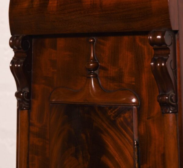 A Victorian Mahogany 8 Day Drum Head Longcase Clock By J Paterson Airdrie SAI1134 Antique Furniture 12