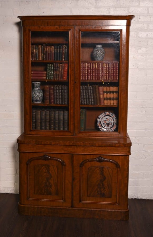 Stunning Victorian Mahogany 2 Door Bookcase SAI1162 Antique Furniture 3