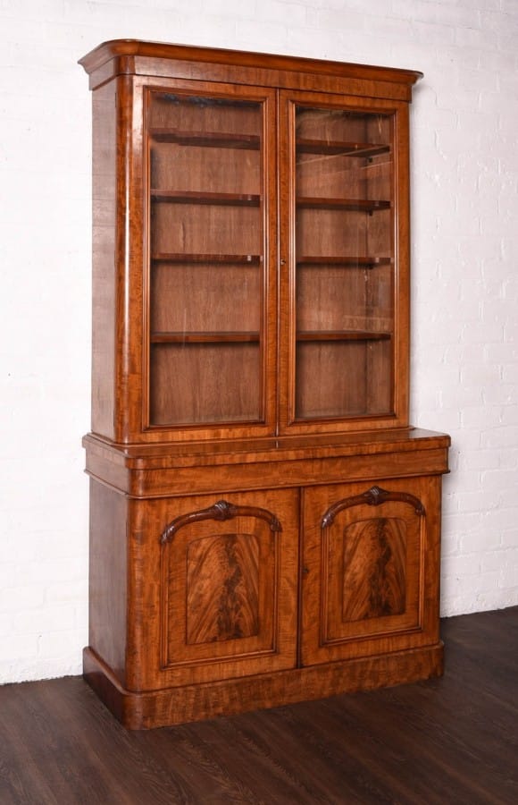 Stunning Victorian Mahogany 2 Door Bookcase SAI1162 Antique Furniture 12