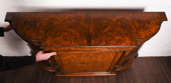 Stunning Victorian Inlaid Burr Walnut Credenza SAI1191 - Image 3