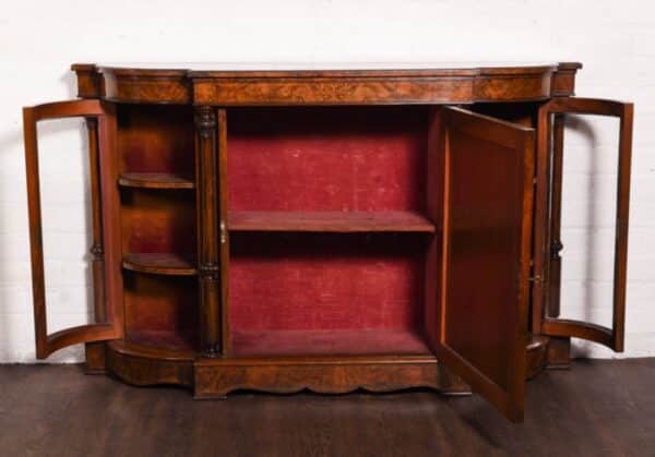 Stunning Victorian Inlaid Burr Walnut Credenza SAI1191 Antique Furniture 4