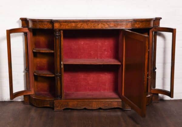 Stunning Victorian Inlaid Burr Walnut Credenza SAI1191 - Image 2