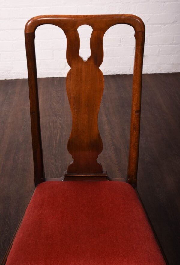 Set Of Seven Mahogany Queen Anne Style High Back Chairs SAI1214 Antique Furniture 5