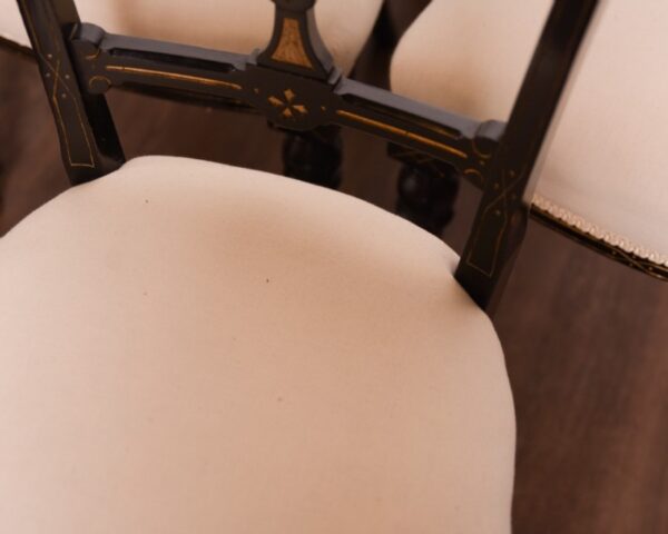 Fantastic Set Of 6 Edwardian Ebonised Chairs SAI1313 - Image 14