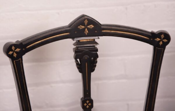Fantastic Set Of 6 Edwardian Ebonised Chairs SAI1313 - Image 9