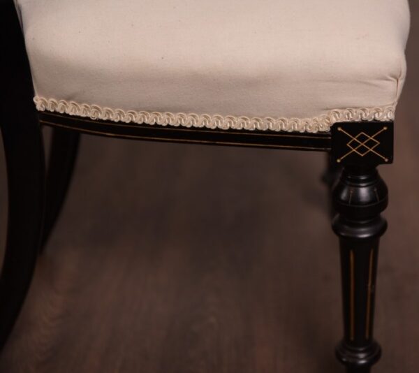 Fantastic Set Of 6 Edwardian Ebonised Chairs SAI1313 Antique Furniture 8