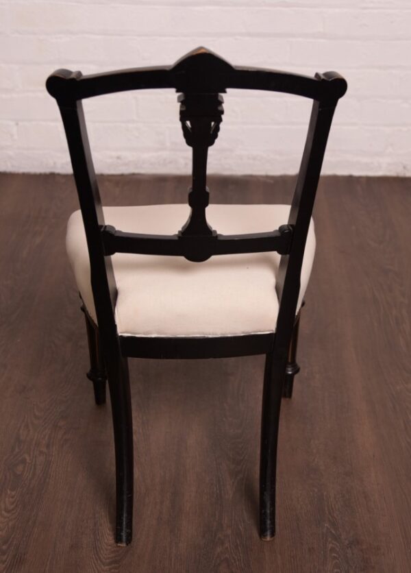 Fantastic Set Of 6 Edwardian Ebonised Chairs SAI1313 - Image 4