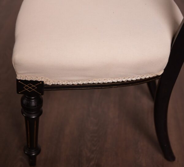 Fantastic Set Of 6 Edwardian Ebonised Chairs SAI1313 Antique Furniture 4