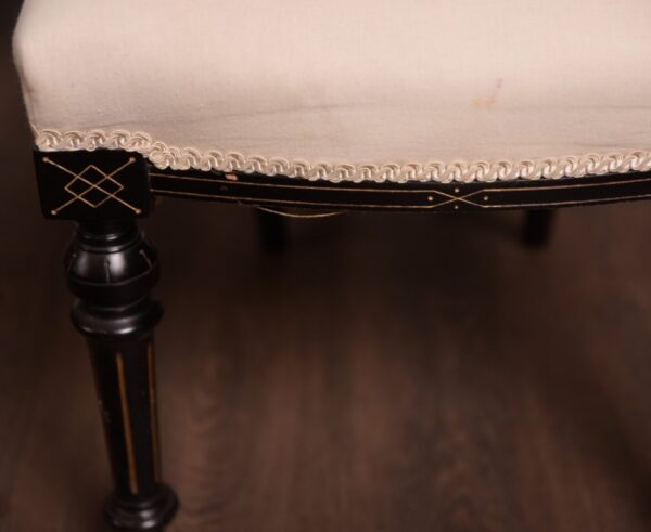 Fantastic Set Of 6 Edwardian Ebonised Chairs SAI1313
