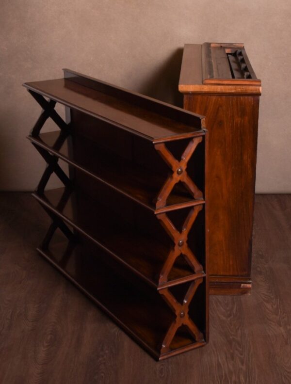 Superb Victorian Rosewood Bookcase SAI1365 Antique Furniture 7