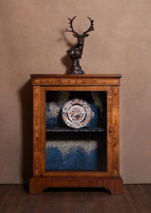 Victorian Marquetry Inlaid Walnut Pier Cabinet SAI1404 Antique Furniture 14