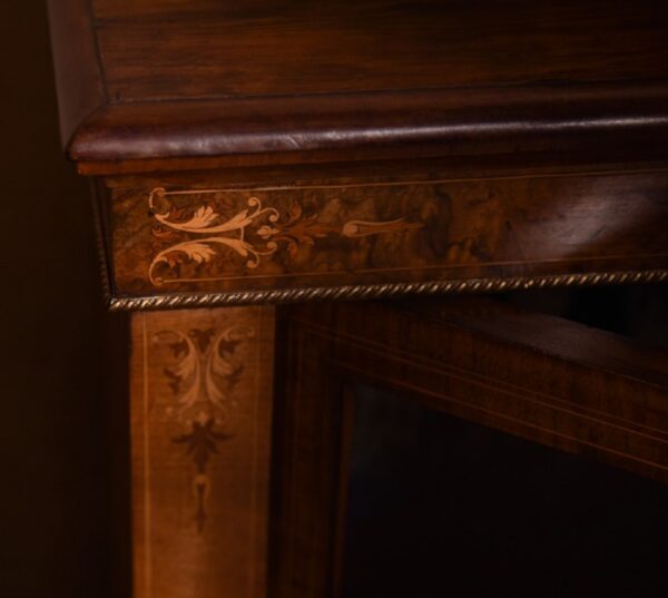 Victorian Marquetry Inlaid Walnut Pier Cabinet SAI1404 Antique Furniture 12