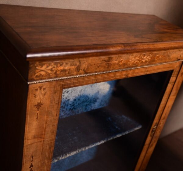 Victorian Marquetry Inlaid Walnut Pier Cabinet SAI1404 Antique Furniture 7