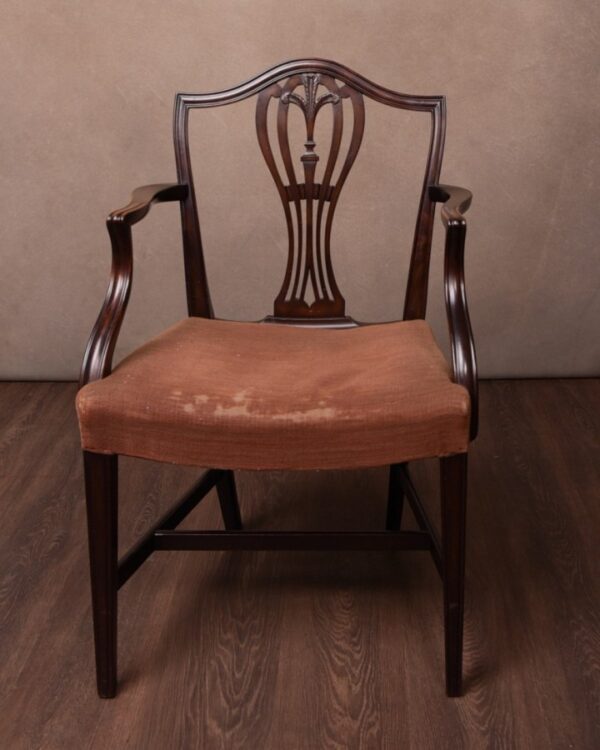 Set Of 8 19th Century Hepplewhite Dining Chairs SAI1413 - Image 11