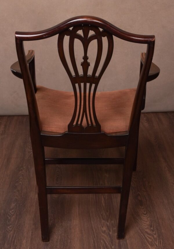 Set Of 8 19th Century Hepplewhite Dining Chairs SAI1413 Antique Furniture 4