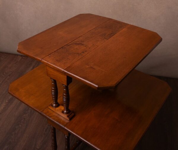 An Unusual Edwardian Walnut Double Sutherland Dropleaf Table SAI1465 - Image 7