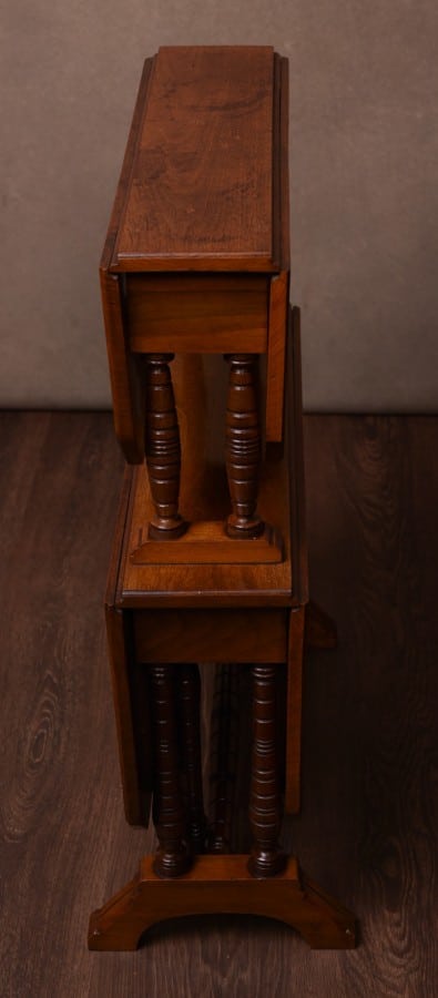 An Unusual Edwardian Walnut Double Sutherland Dropleaf Table SAI1465 Antique Furniture 5