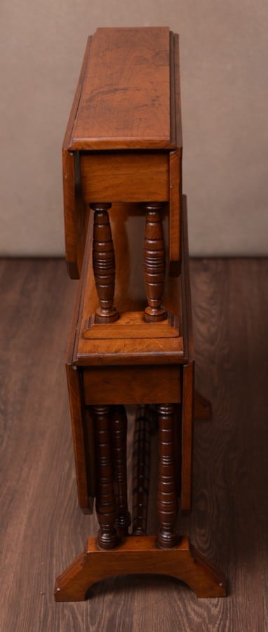 An Unusual Edwardian Walnut Double Sutherland Dropleaf Table SAI1465 Antique Furniture 3