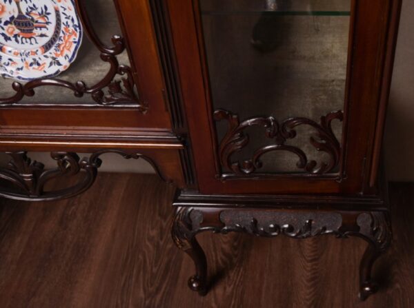 Stunning Quality Edwardian Mirror Back Display Cabinet SAI1475 - Image 10