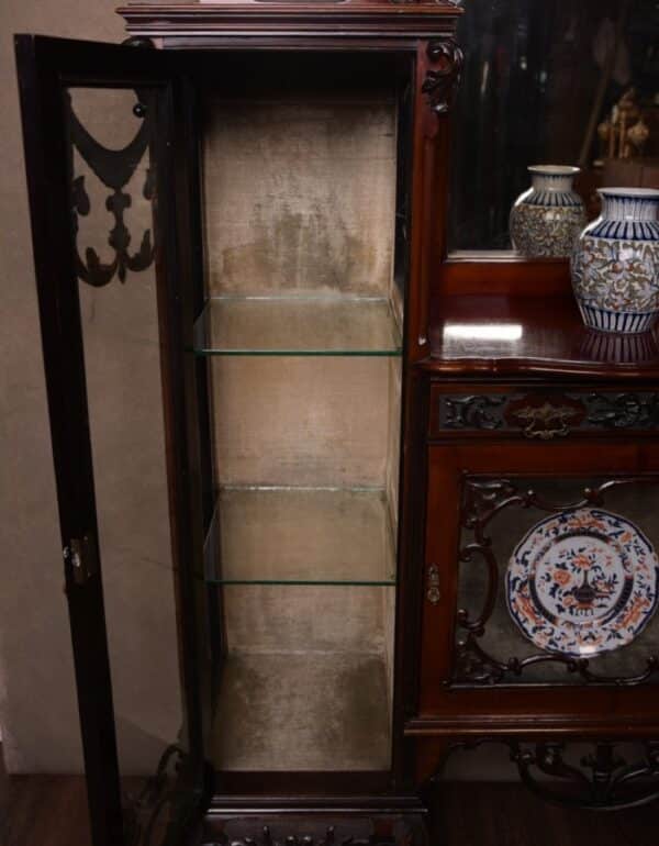 Stunning Quality Edwardian Mirror Back Display Cabinet SAI1475 Antique Furniture 9