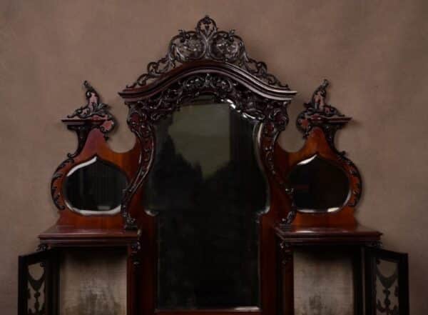 Stunning Quality Edwardian Mirror Back Display Cabinet SAI1475 - Image 5