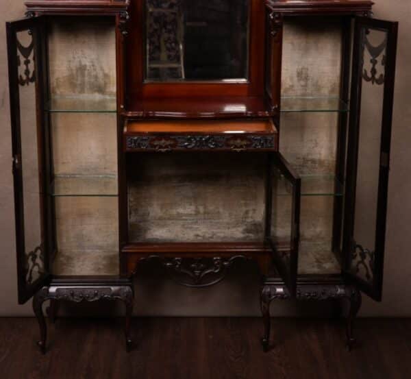 Stunning Quality Edwardian Mirror Back Display Cabinet SAI1475 Antique Furniture 4