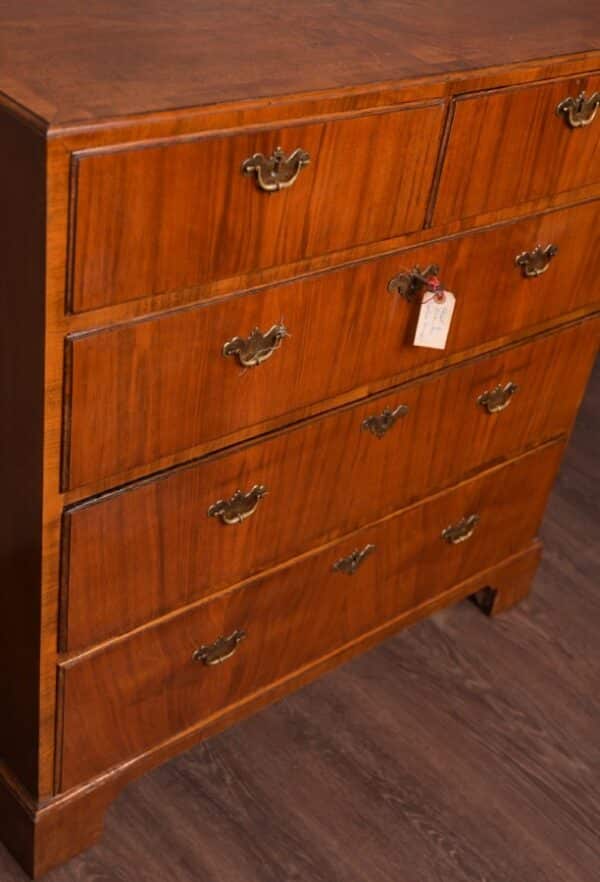 Georgian Walnut 2 Over 3 Chest Of Drawers SAI1497 Antique Furniture 13