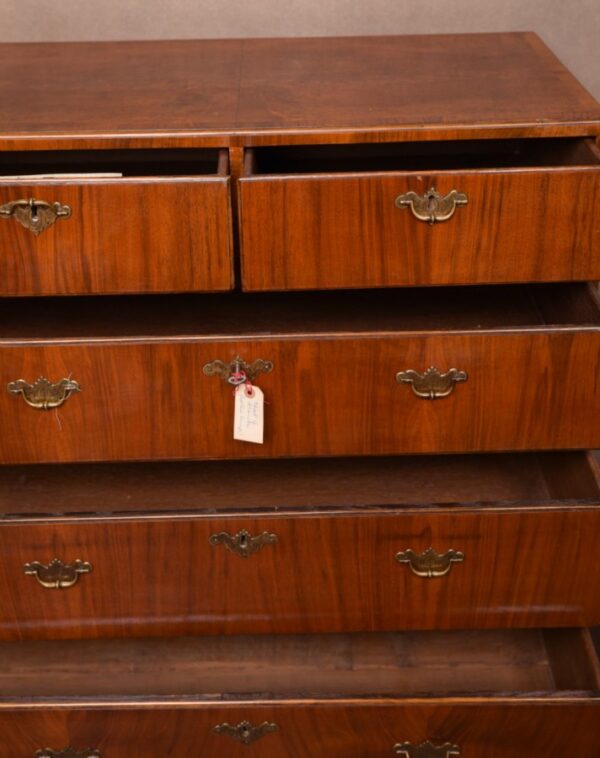 Georgian Walnut 2 Over 3 Chest Of Drawers SAI1497 Antique Furniture 11