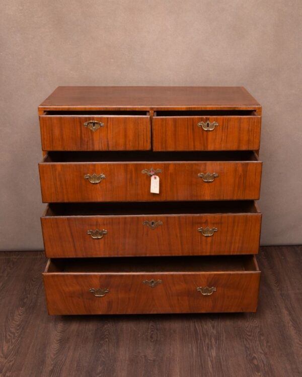 Georgian Walnut 2 Over 3 Chest Of Drawers SAI1497 - Image 8