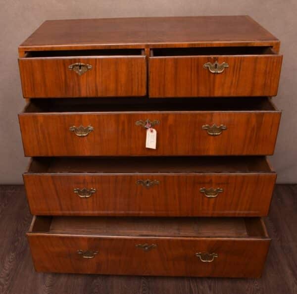 Georgian Walnut 2 Over 3 Chest Of Drawers SAI1497 - Image 6