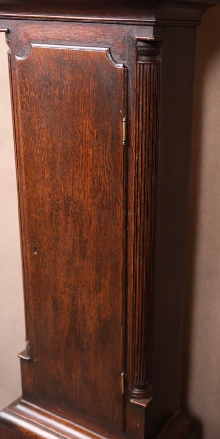 Neat Proportioned Scottish Oak Longcase Clock By Alex MacFarlane Of Perth SAI1588 Antique Furniture 14