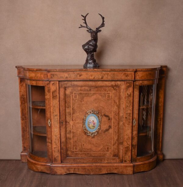 Superb Victorian Burr Walnut Credenza SAI1596 Antique Furniture 11