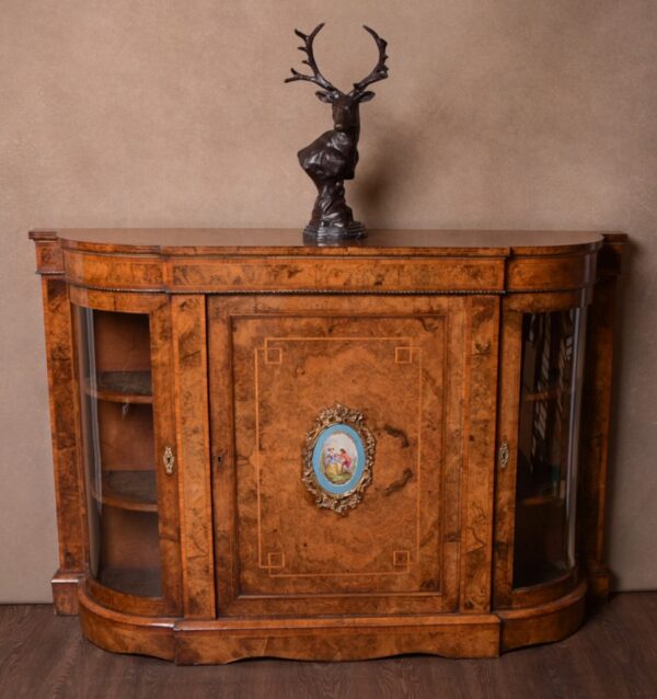 Superb Victorian Burr Walnut Credenza SAI1596 Antique Furniture 9