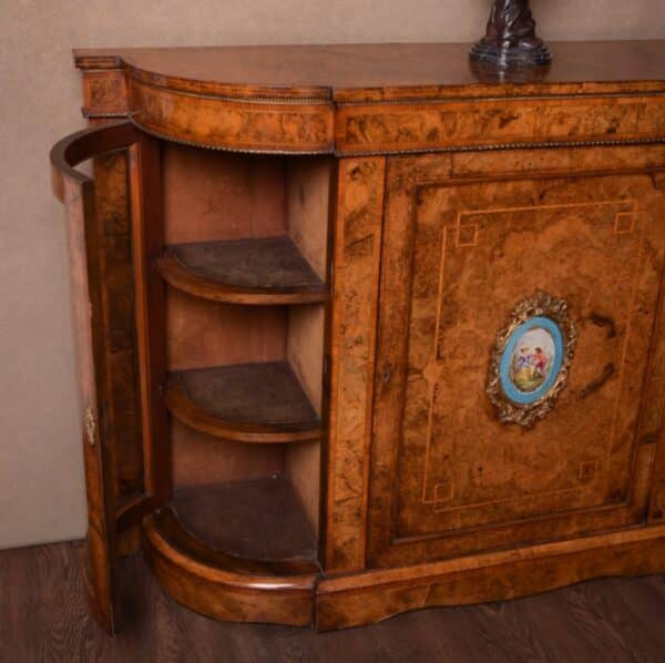 Superb Victorian Burr Walnut Credenza SAI1596 Antique Furniture 6