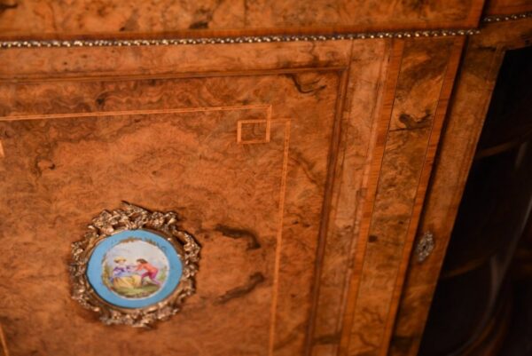 Superb Victorian Burr Walnut Credenza SAI1596 Antique Furniture 4