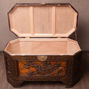 Unusual Shaped Chinese Carved Camphor Wood Chest SAI1629 Antique Furniture