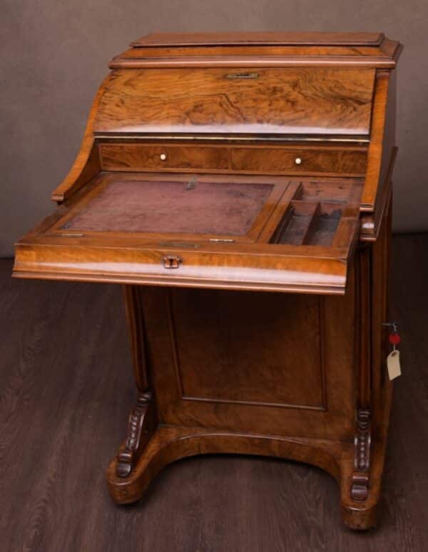 Victorian Walnut Piano Top Pop Up Davenport SAI1661 - Image 13