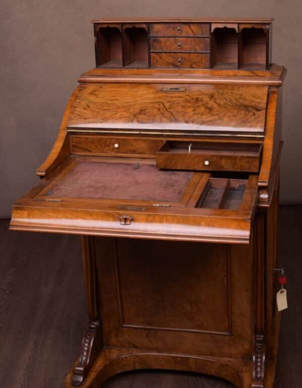 Victorian Walnut Piano Top Pop Up Davenport SAI1661 - Image 11