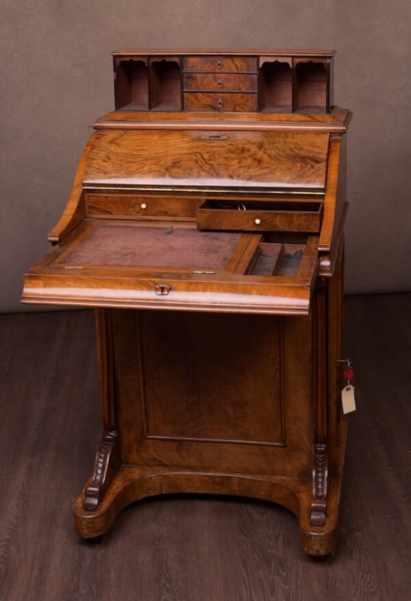 Victorian Walnut Piano Top Pop Up Davenport SAI1661 - Image 10