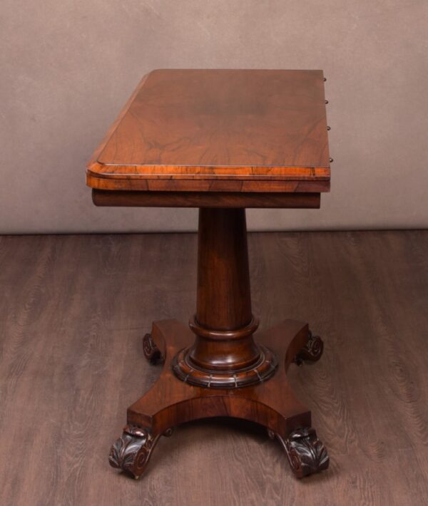 William 4th Rosewood Fold Over Card Table SAI1668 Antique Furniture 10
