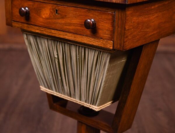 Stunning Rosewood Fold Over Work / Games Table SAI1815 - Image 5