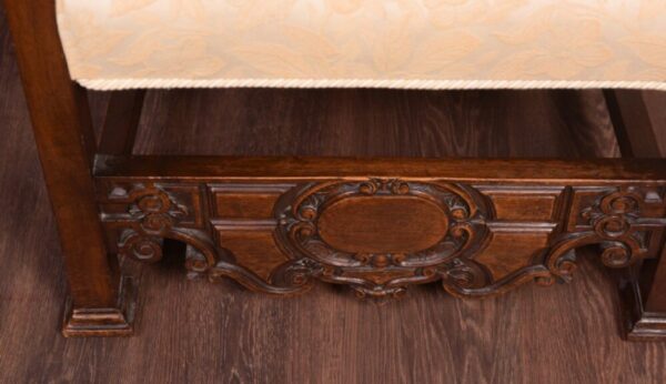 Superb 19th Century Carved Walnut Throne Chair SAI1841 Antique Furniture 4