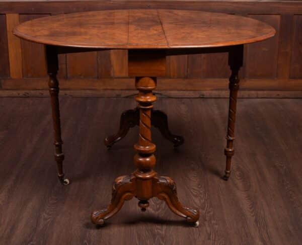 Victorian Burr Walnut Sutherland Table SAI1837 Antique Furniture 10