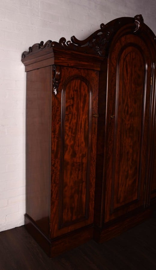 Stunning 3 Door Scottish Victorian Breakfront Wardrobe SAI3 Antique Furniture 21