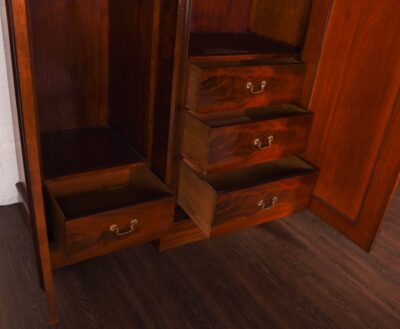 Stunning 3 Door Scottish Victorian Breakfront Wardrobe SAI3 - Image 8
