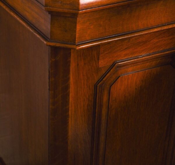 Victorian 3 Door Breakfront Library Bookcase SAI1075 - Image 5