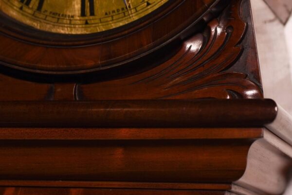 A Victorian Mahogany 8 Day Drum Head Longcase Clock By J Paterson Airdrie SAI1134 Antique Furniture 6