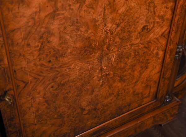 Stunning Victorian Inlaid Burr Walnut Credenza SAI1191 Antique Furniture 6