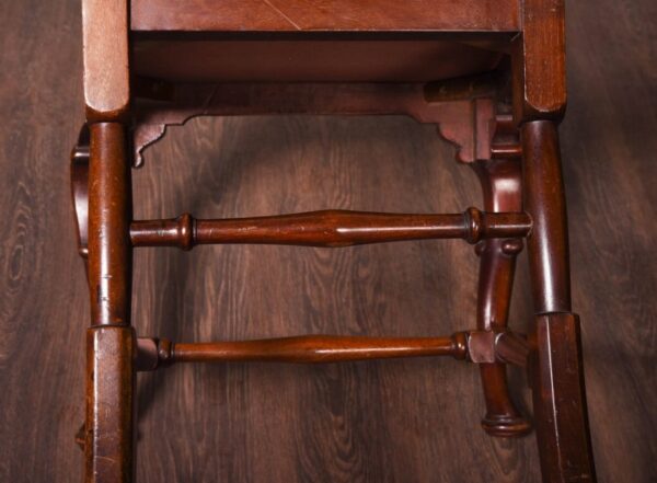 Set Of Seven Mahogany Queen Anne Style High Back Chairs SAI1214 - Image 2