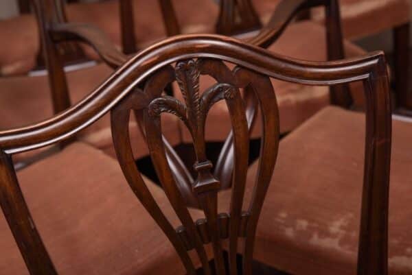 Set Of 8 19th Century Hepplewhite Dining Chairs SAI1413 Antique Furniture 16